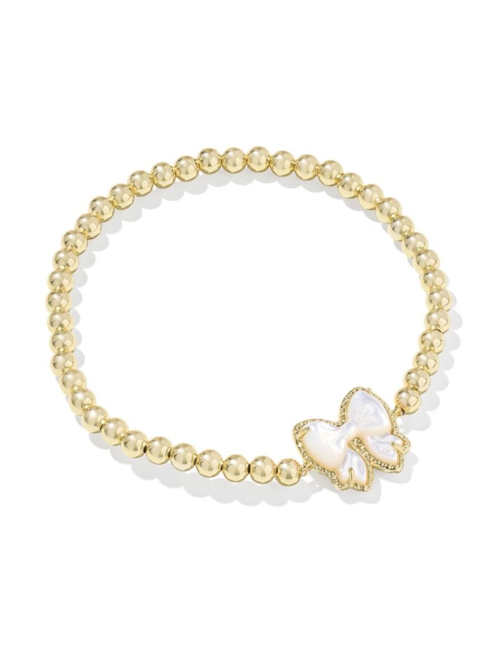 Haley Bow Gold Stretch Bracelet